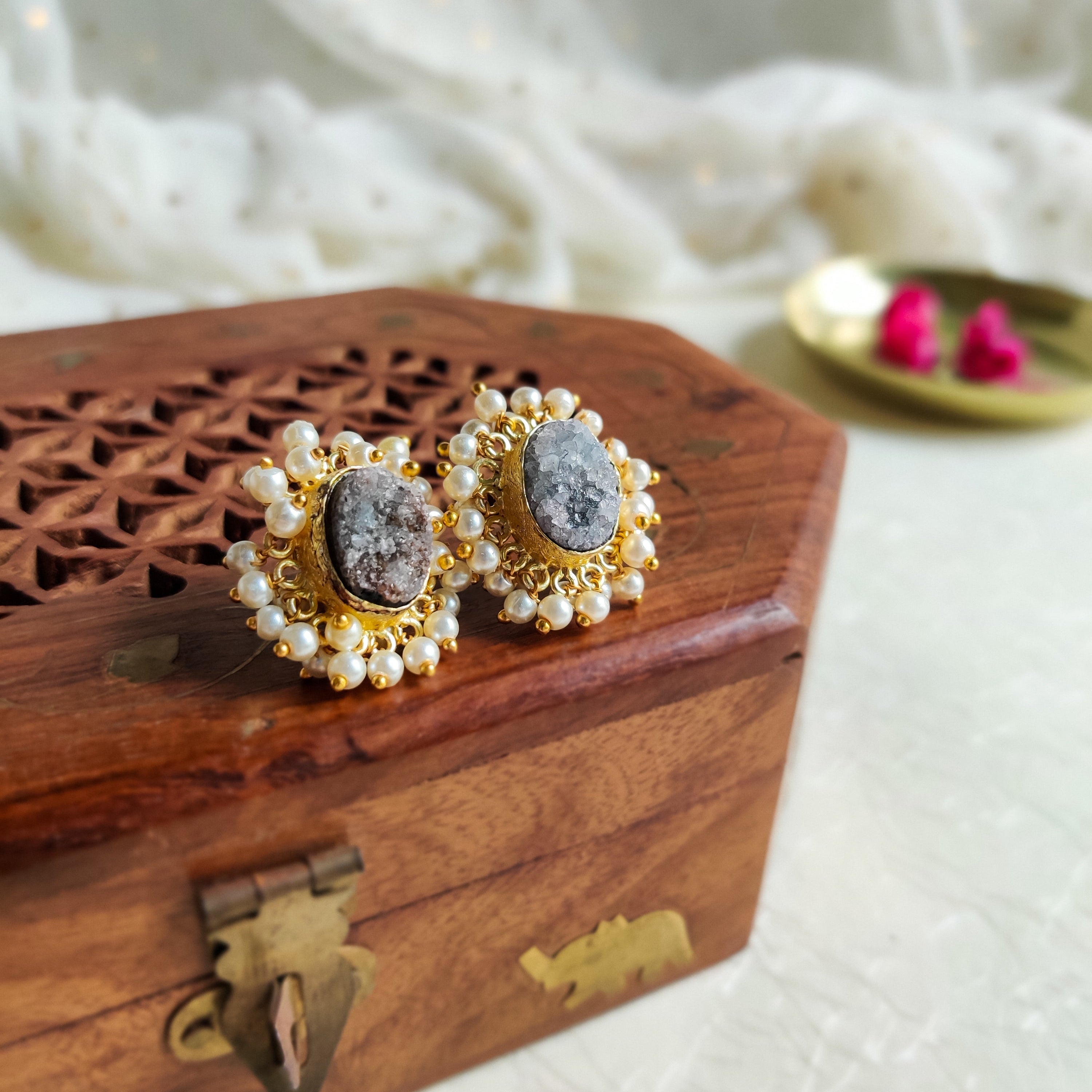 Jashn - Druzy Studs