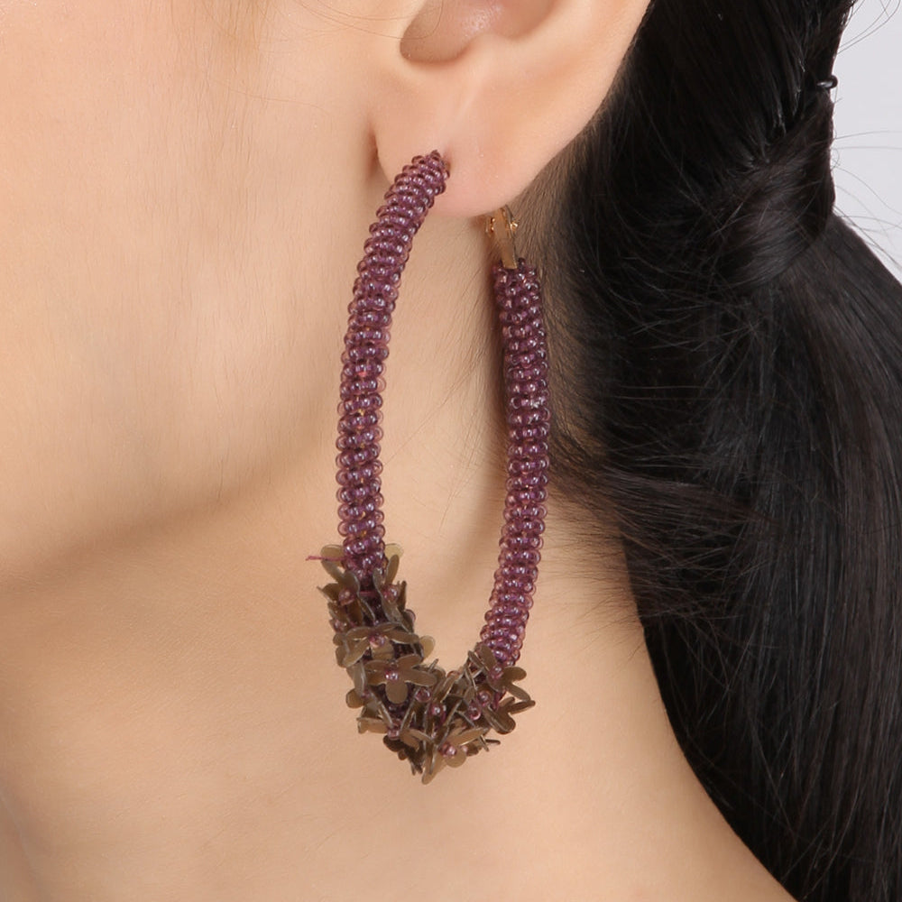 Wine Floral Hoops