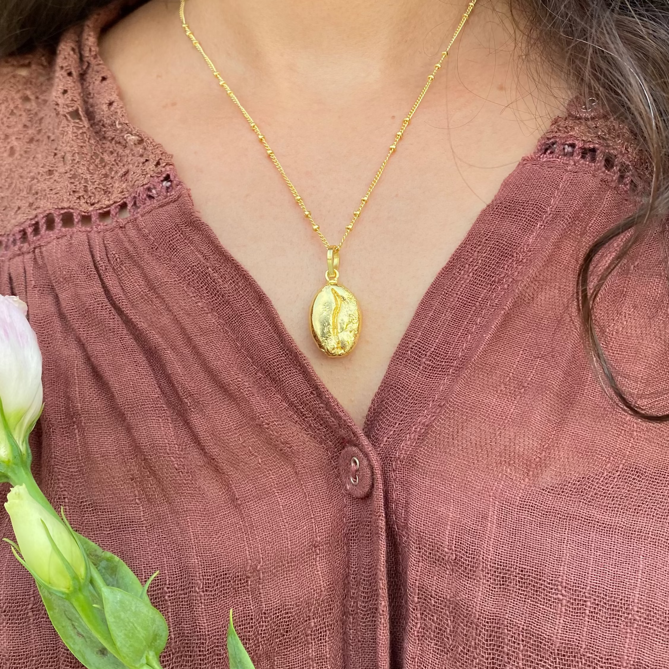 Coffee Bean Necklace