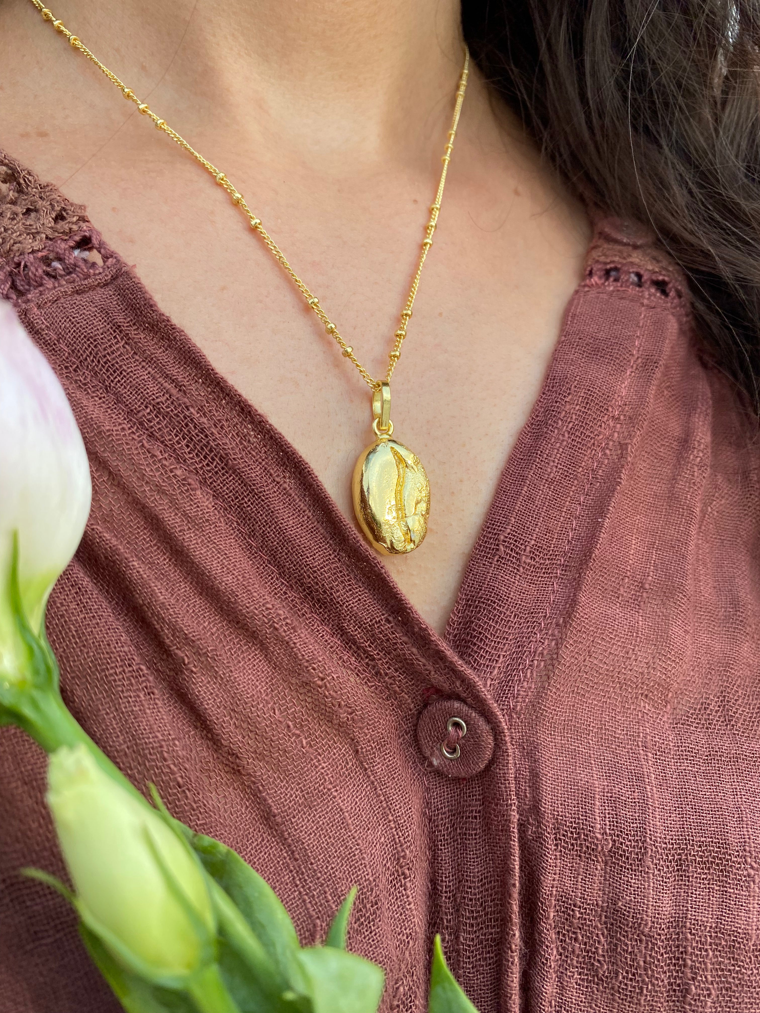 Coffee Bean Necklace