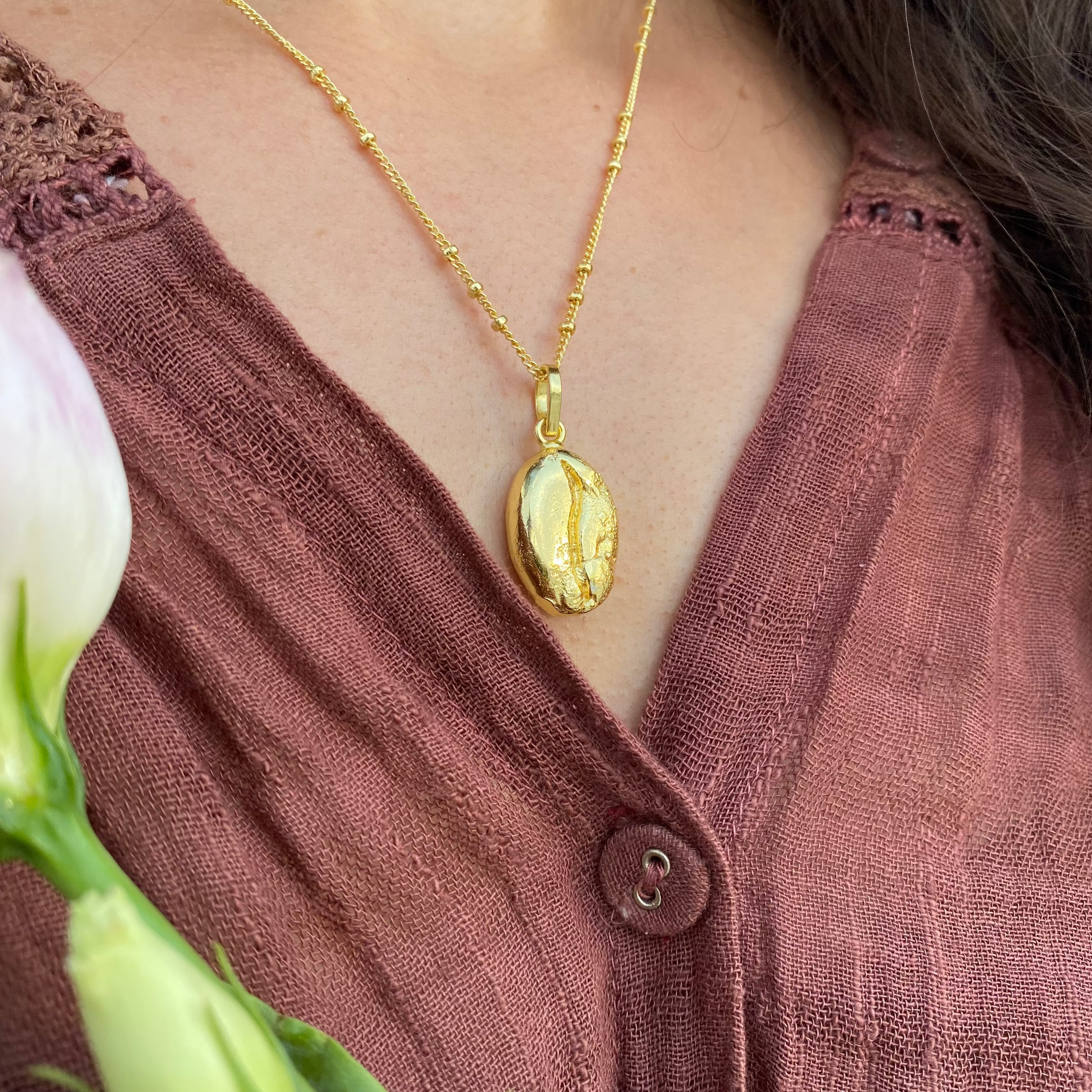 Coffee Bean Necklace