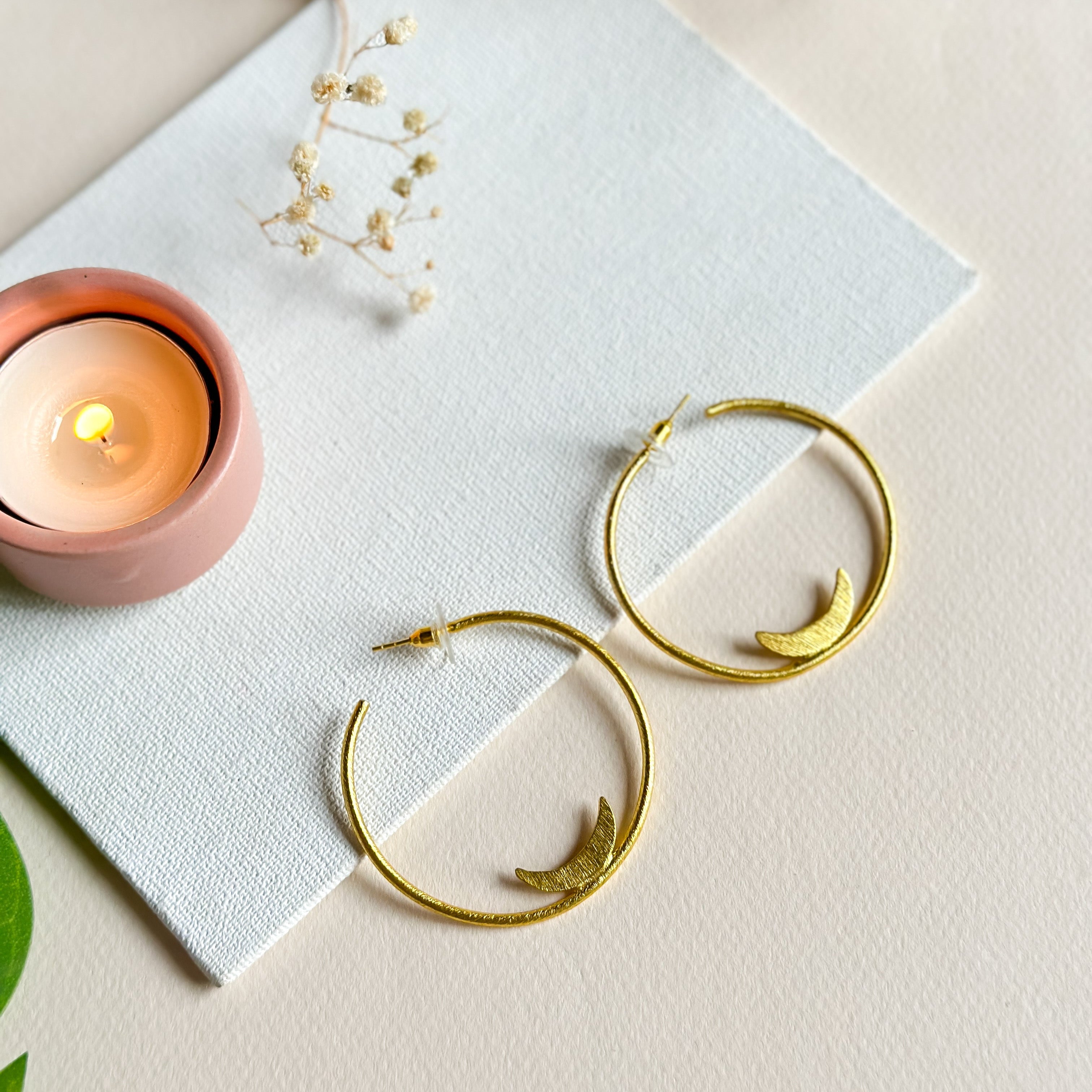 The Lazy Brunch - Crescent Moon Hoops