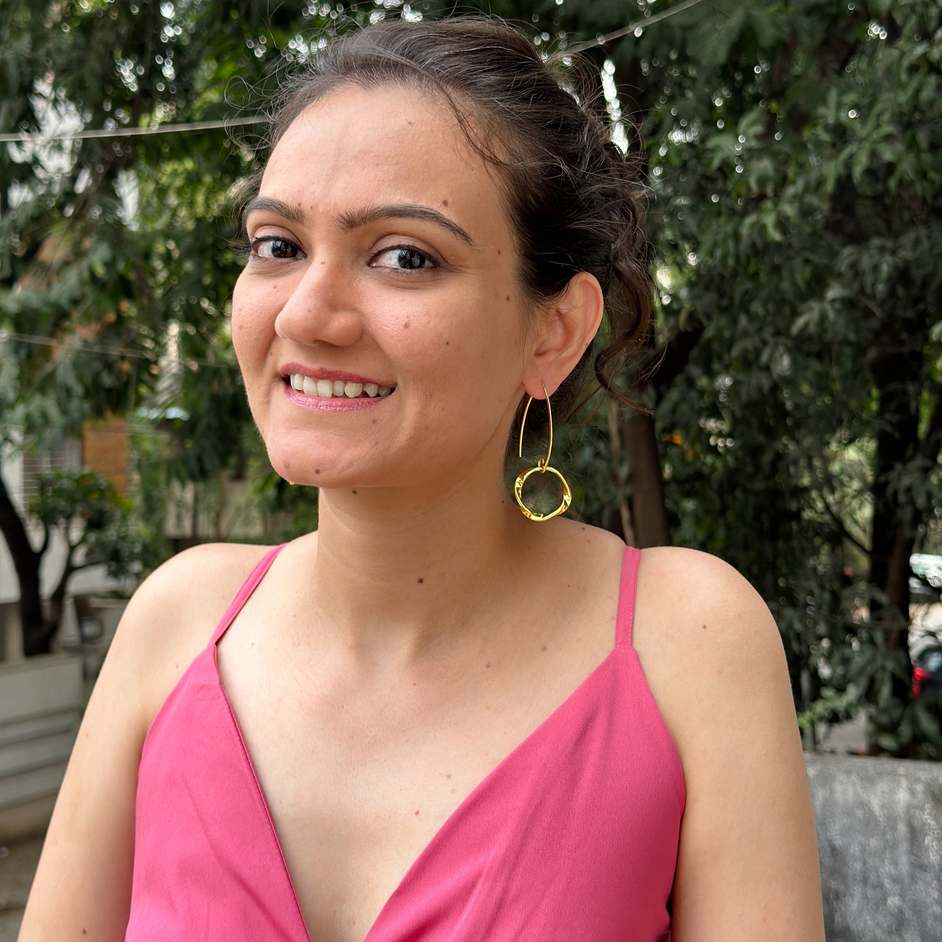 The Lazy Brunch - Twisted Orbit Slider Earrings
