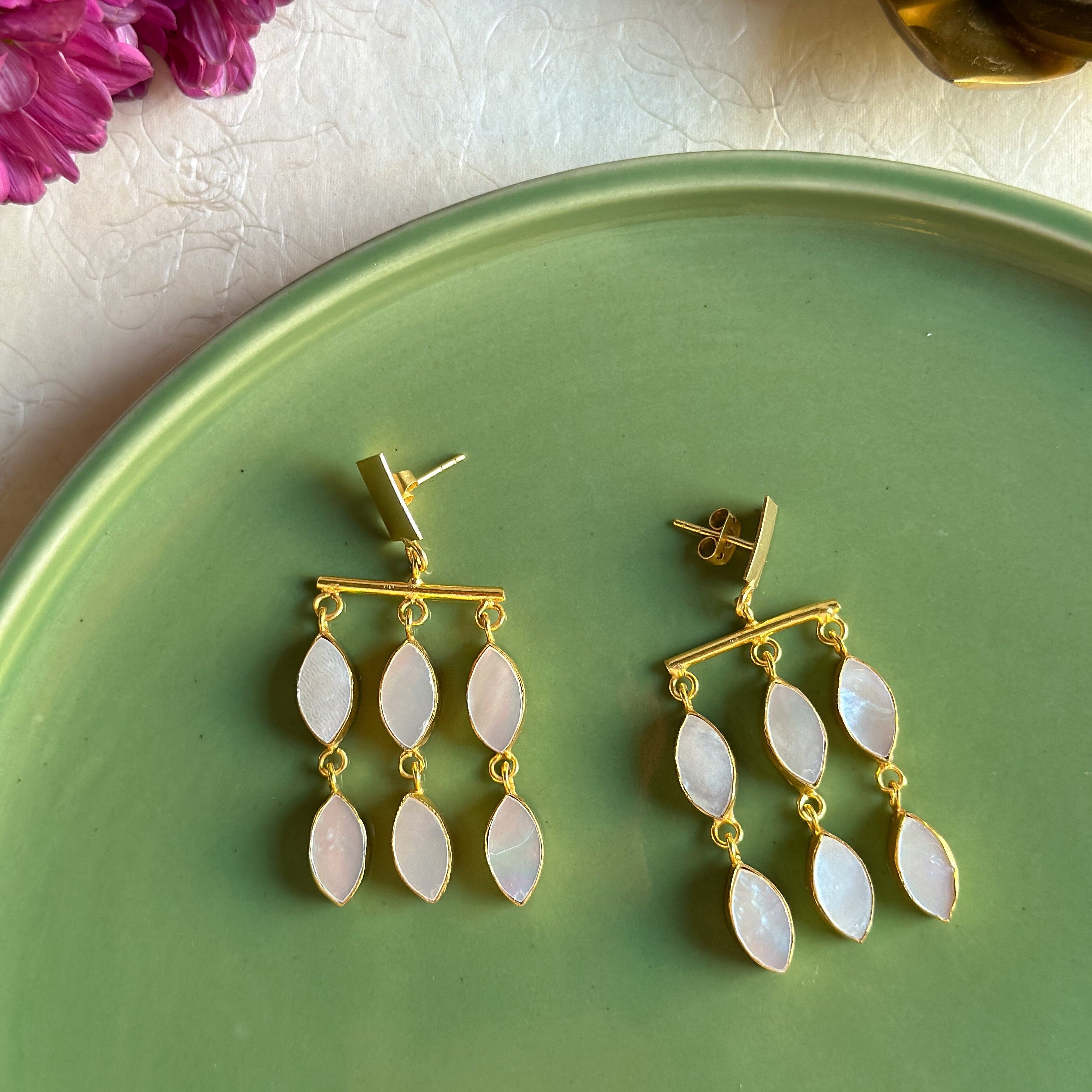 Mother Of Pearl Danglers
