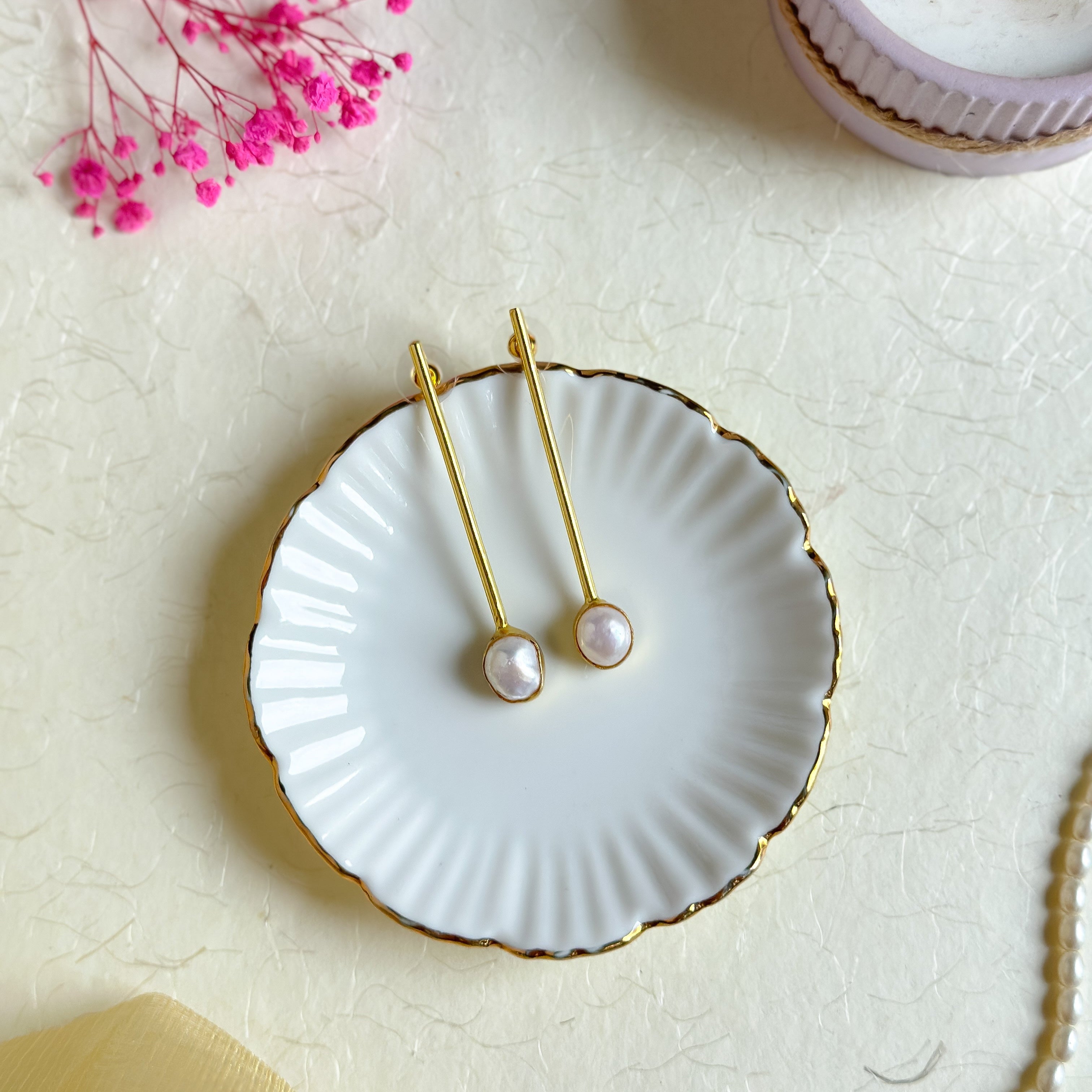 Pearly Drop Earrings