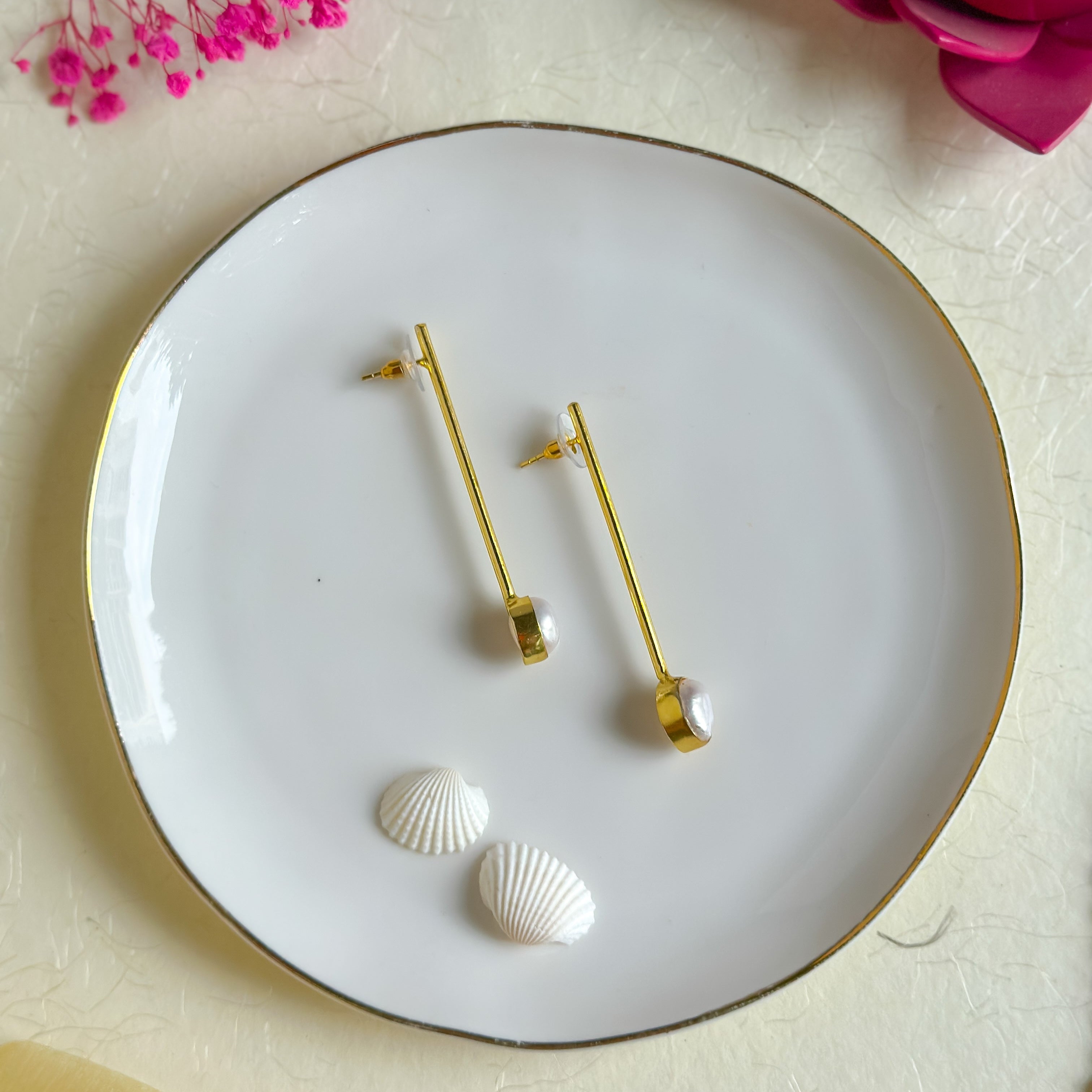 Pearly Drop Earrings