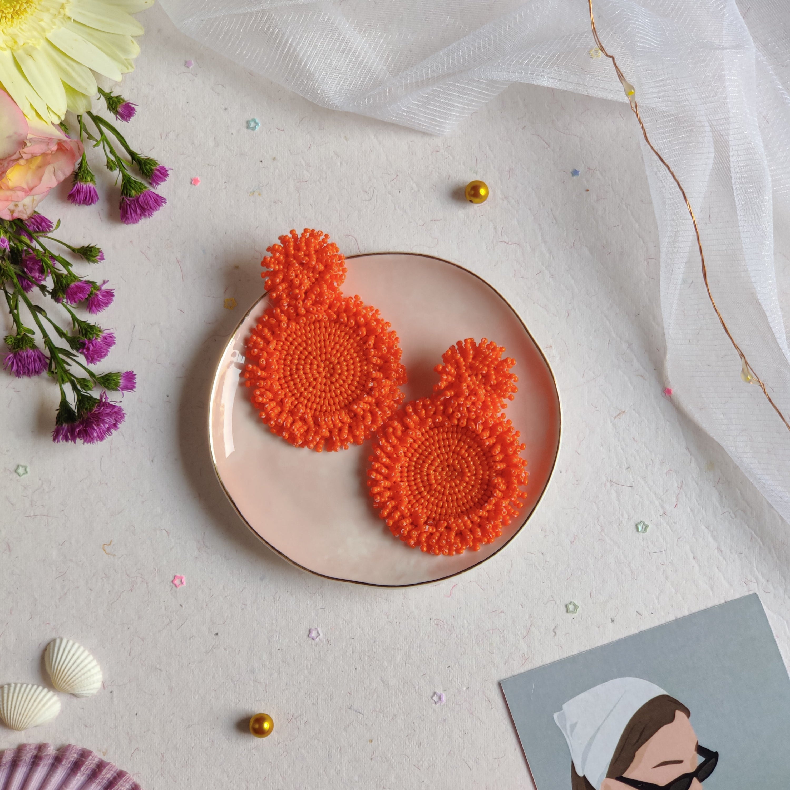 Daydream Earrings - Round Fringes