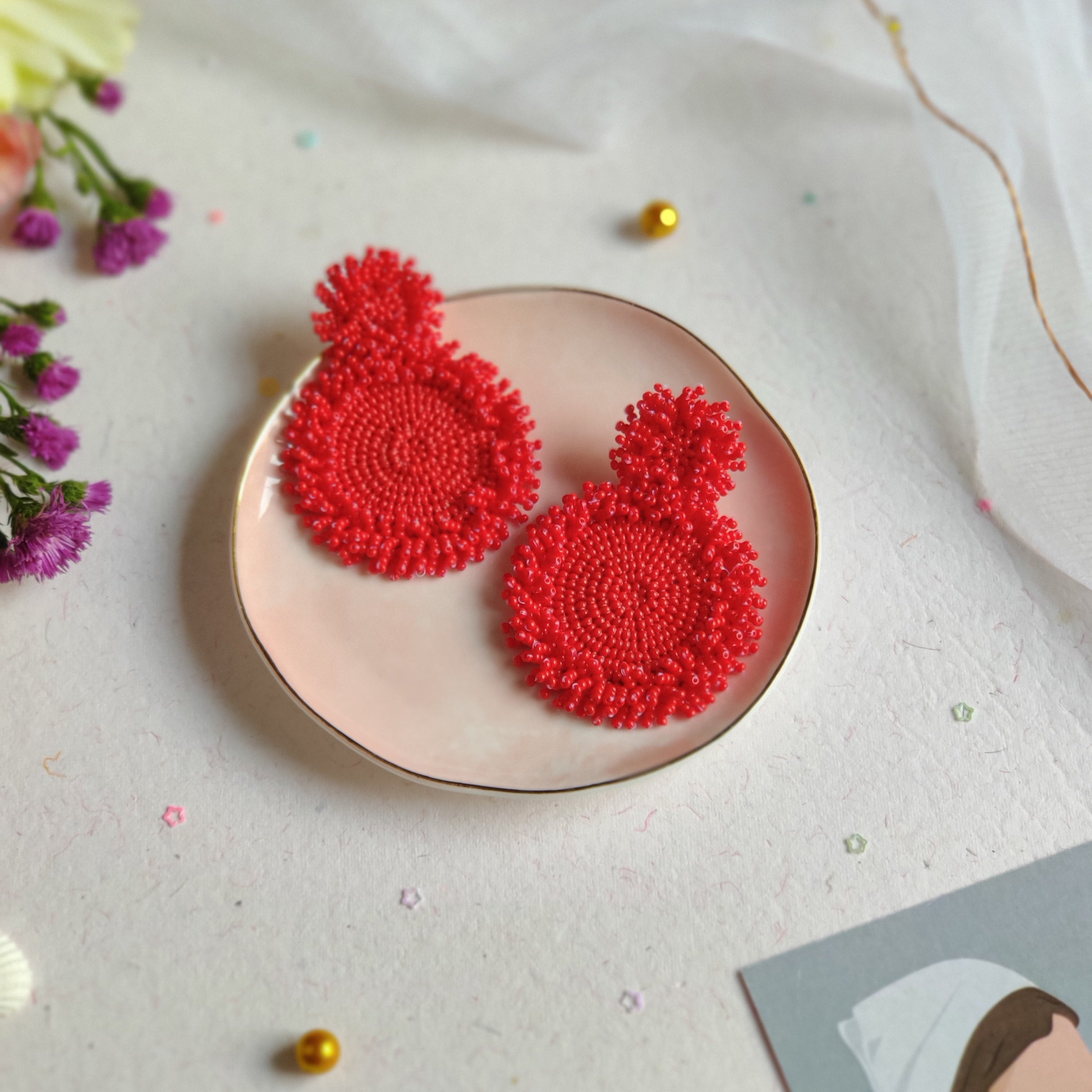 Daydream Earrings - Round Fringes