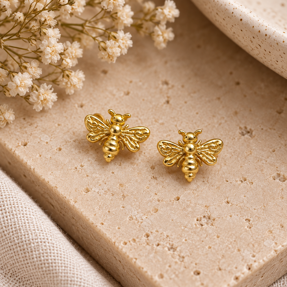 Honeybee Stud Earrings