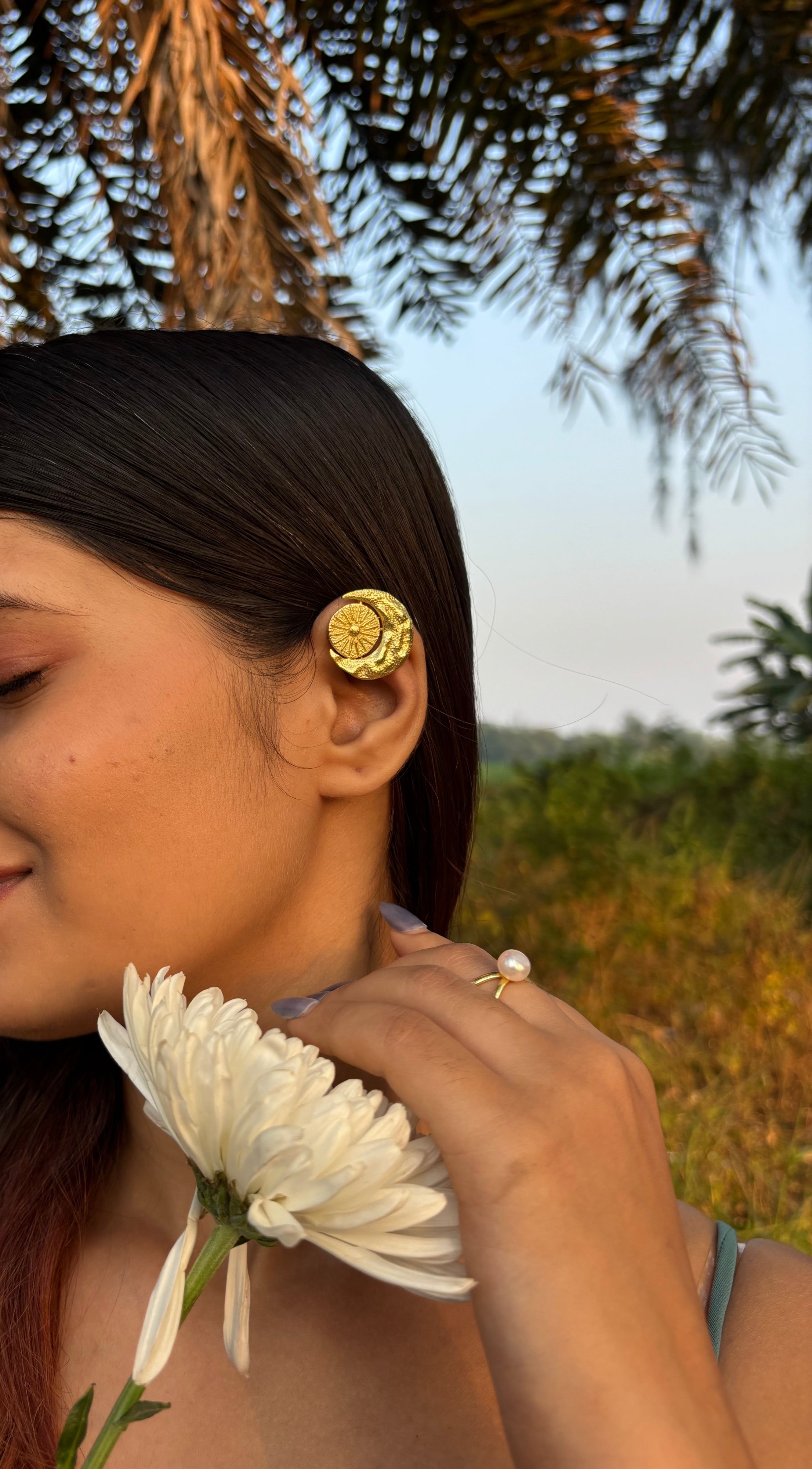 Sun Moon Earcuffs
