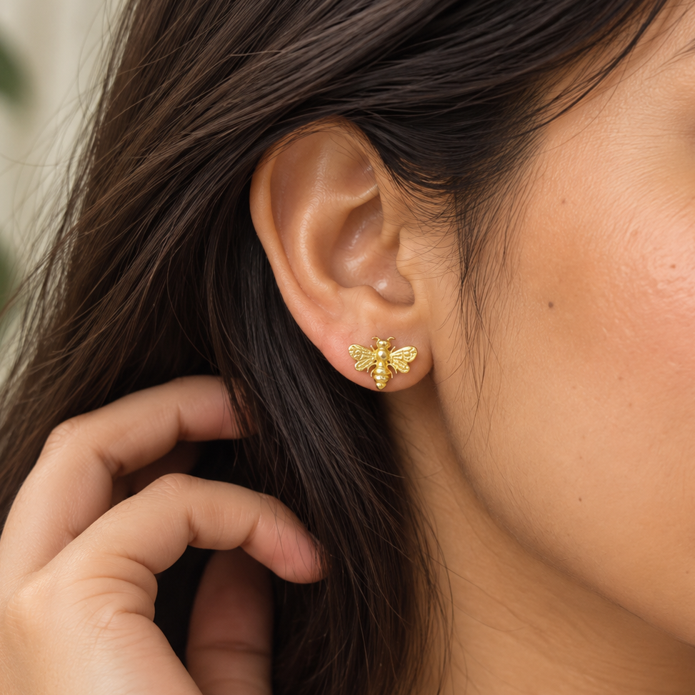 Honeybee Stud Earrings