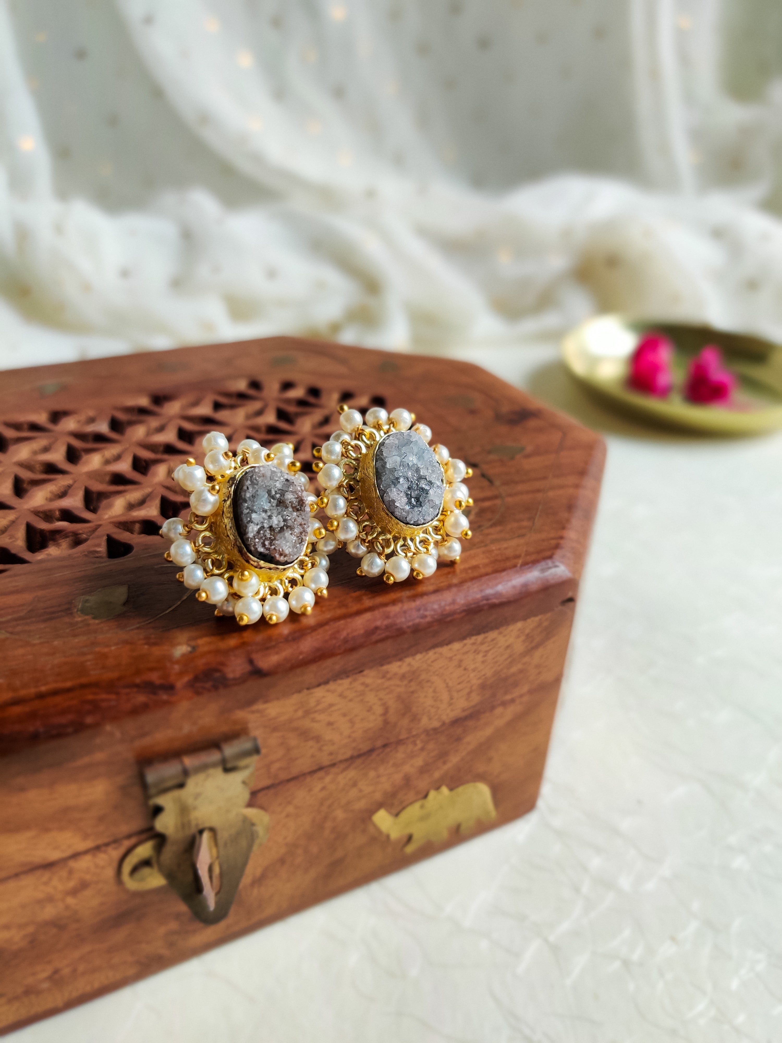 Jashn - Druzy Studs