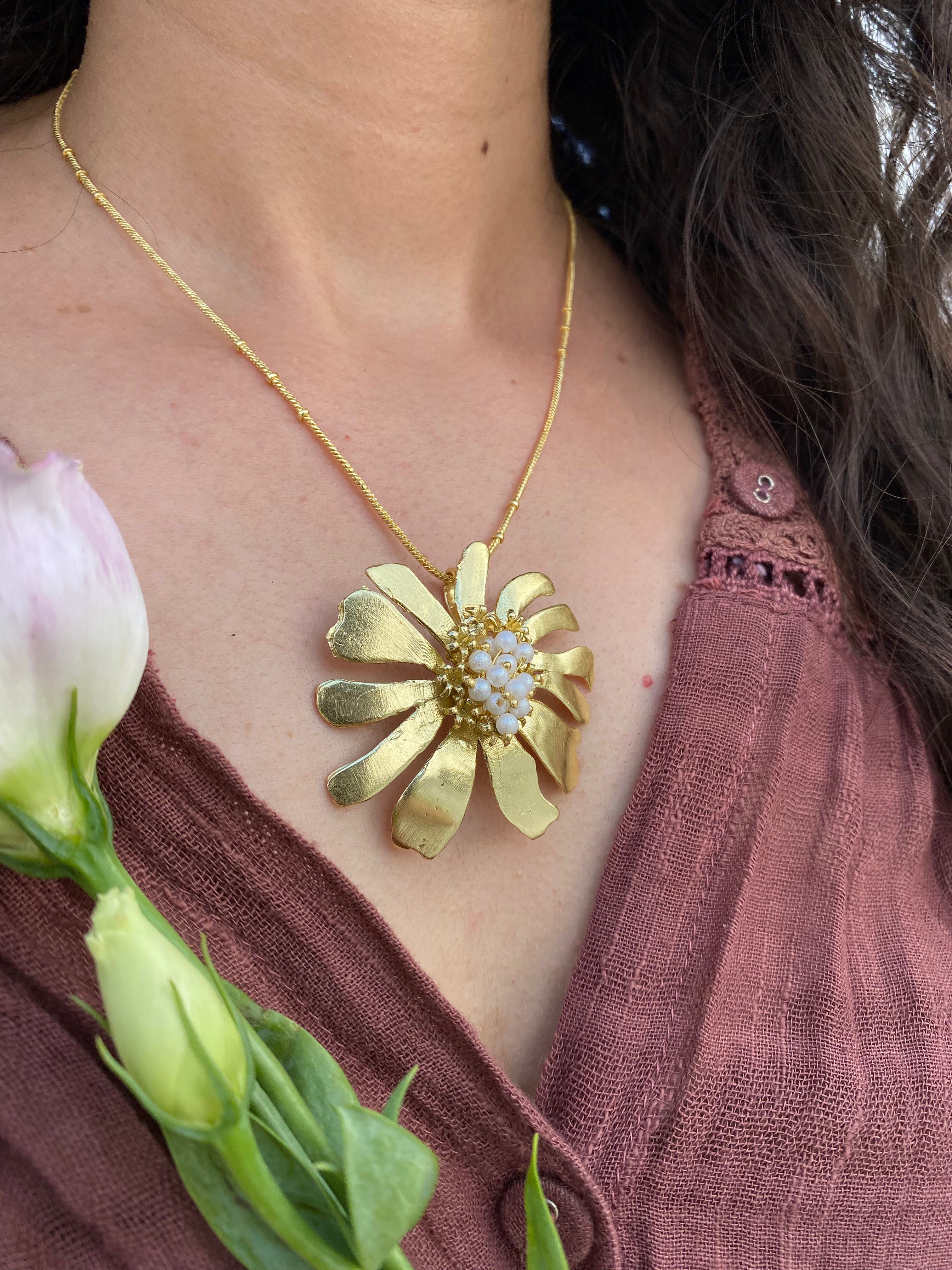 Sunehri Phool Necklace
