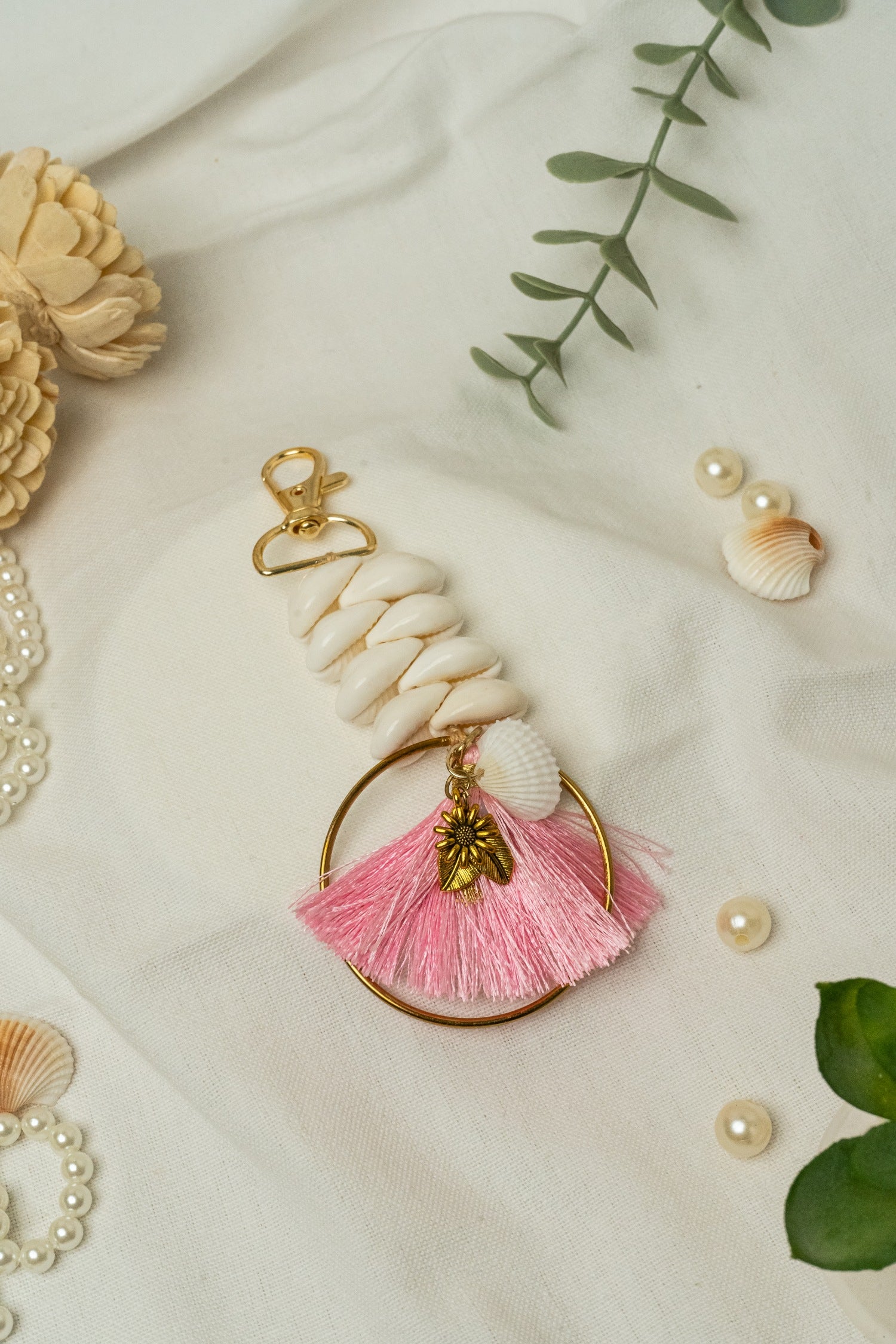 Tassel Bag Charm - Light Pink