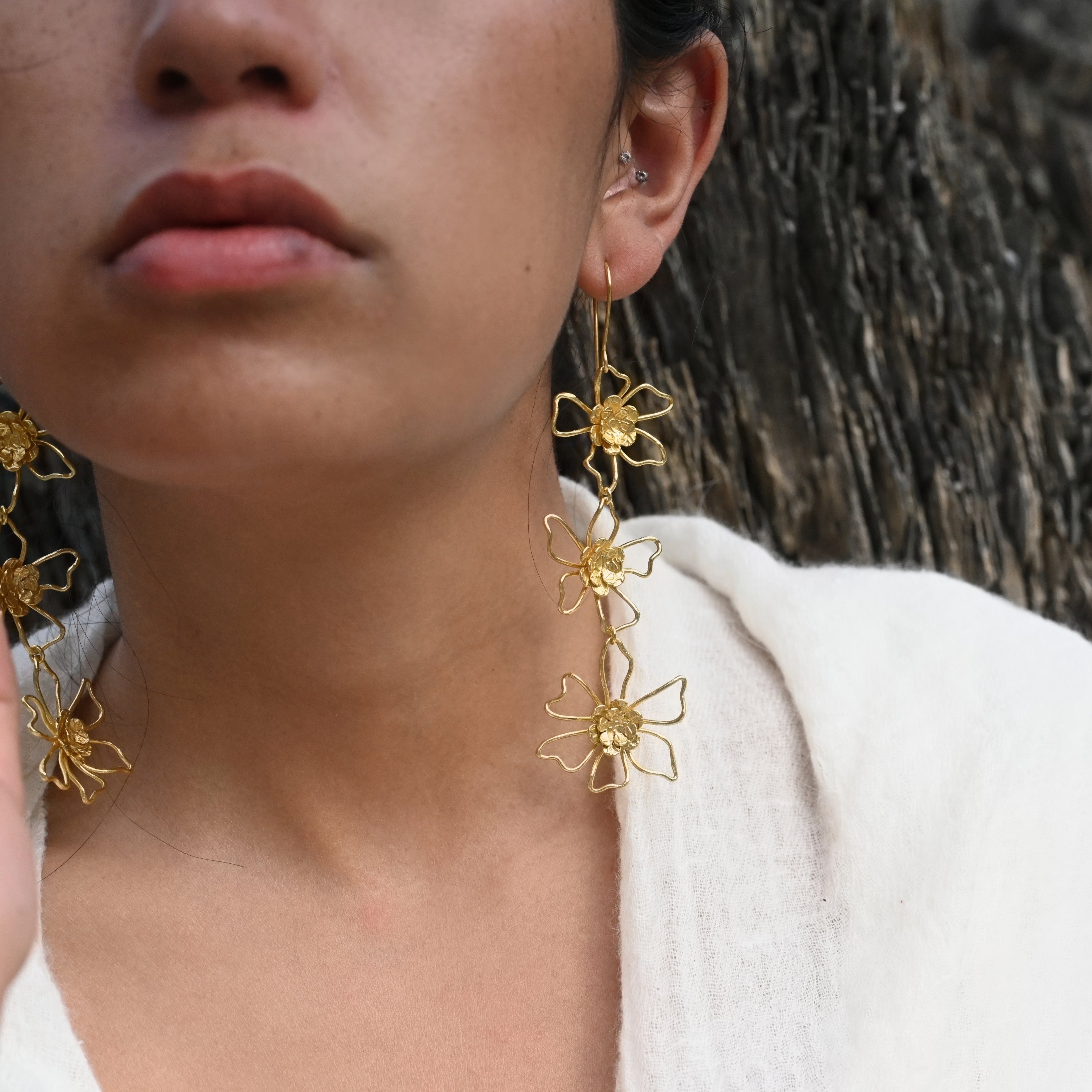 Nature's Whisper - Frangipani Danglers