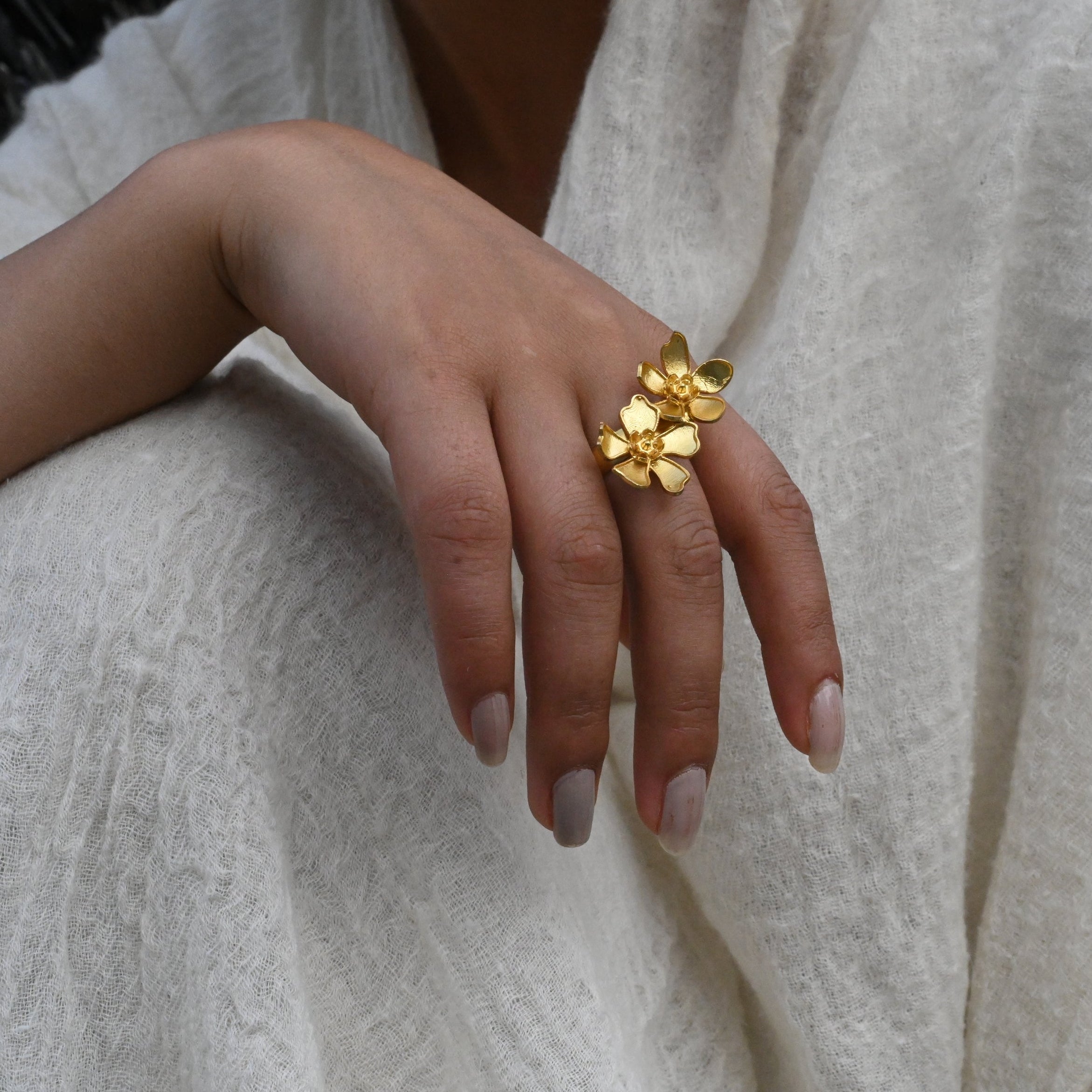Periwinkle Adjustable Ring