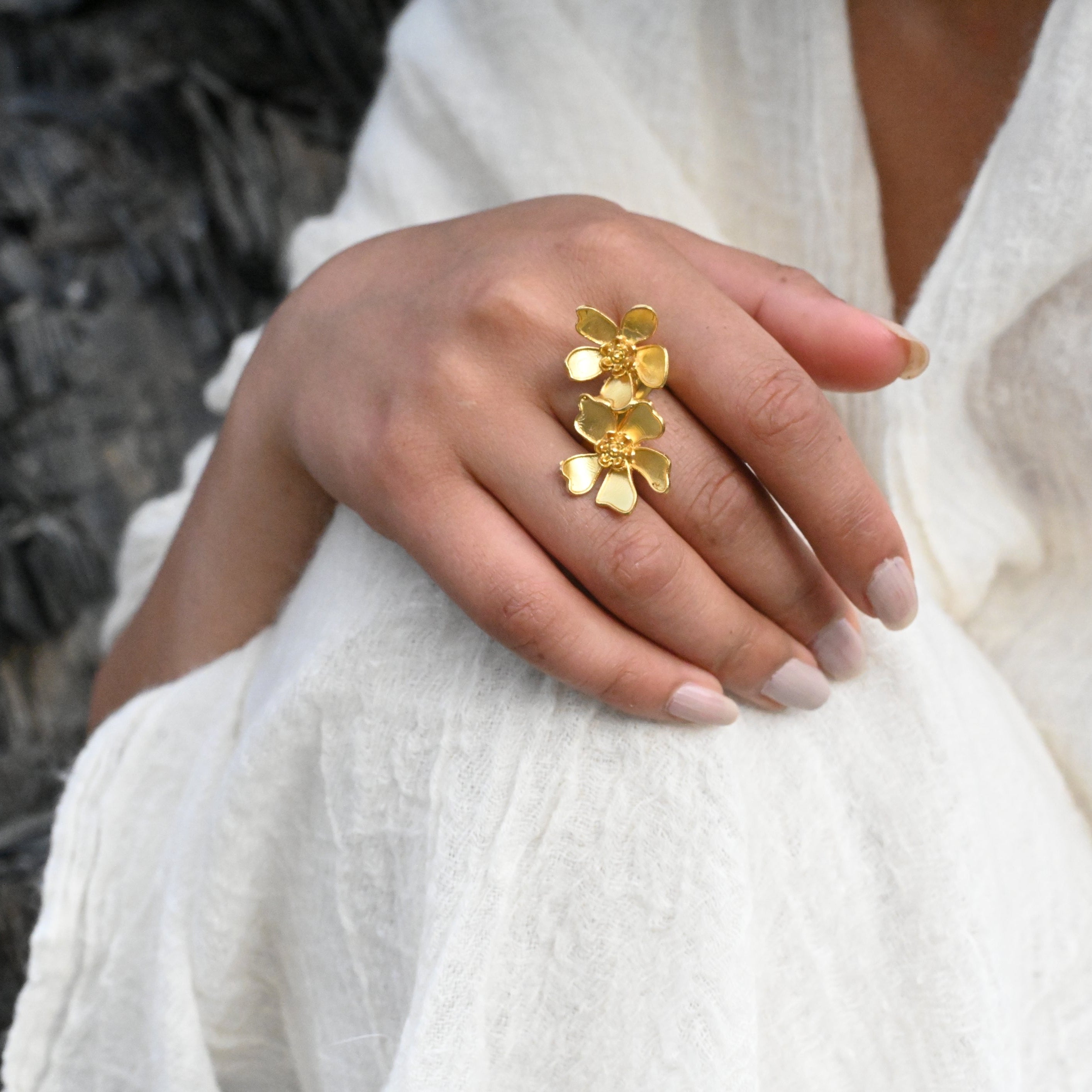 Periwinkle Adjustable Ring