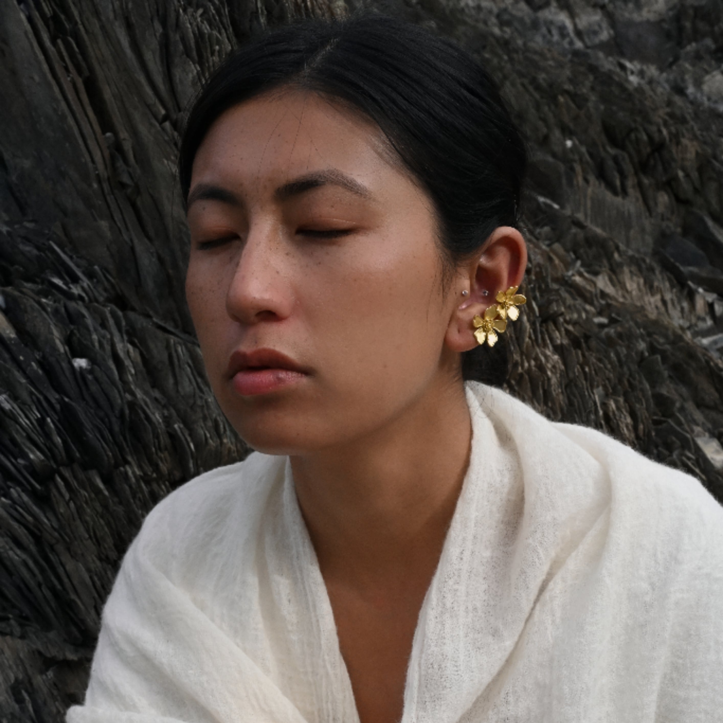 Double Periwinkle Earcuffs (Pair)