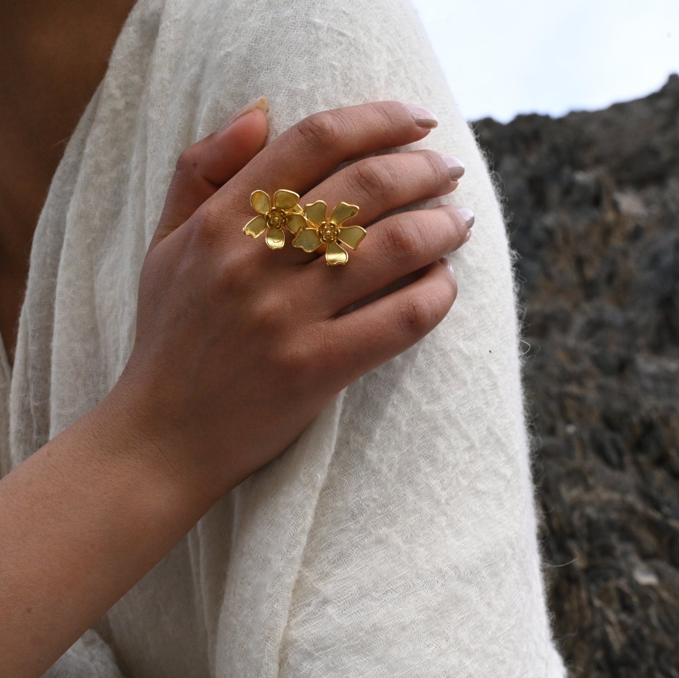 Periwinkle Adjustable Ring